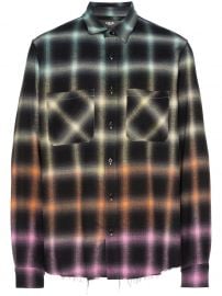 ombre plaid shirt at Farfetch